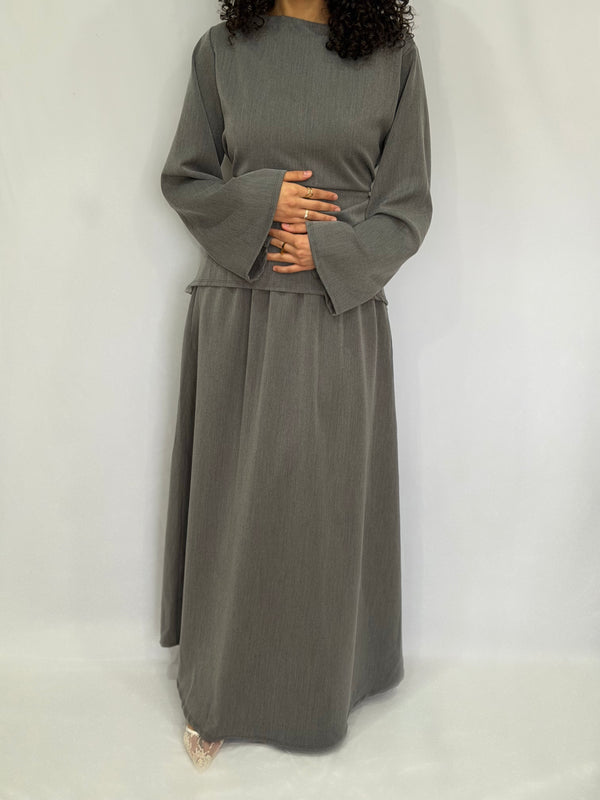 Ensemble jupe gris